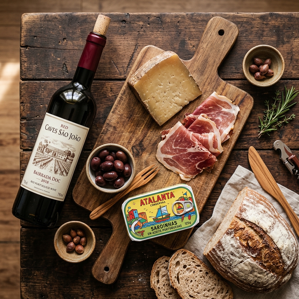 Portuguese artisanal products arrangement